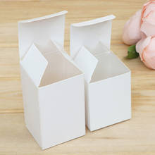 20pcs White Black Carton Kraft Paper Box Wedding Gift Packing Boxes Square Small Candy Box Party Favors Soap Boxes 2024 - buy cheap