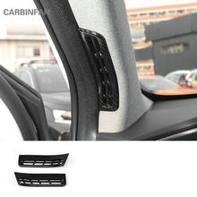 Carbon Fiber Front A Pillar Air Conditioning Vent Trim Cover Car Interior Sticker For Hyundai Santa Fe IX45 4th 2019 2020  C1330 2024 - buy cheap