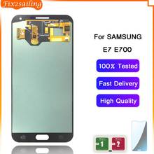 Pantalla LCD súper AMOLED para Samsung Galaxy E7, E700, E700F, E7000, E7009, montaje de digitalizador con pantalla táctil, AAA ++, nuevo 2024 - compra barato