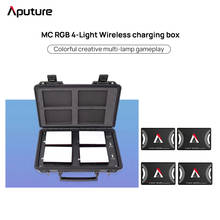 Aputure al MC светодиодный светильник с четырьмя лампами, беспроводной зарядный бокс, набор RGB, заполняющий свет для фотографии, видео, портрета, съемки снаружи 2024 - купить недорого