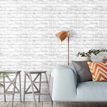 Home Decor 3D PVC Wall Stickers Paper Brick Stone wallpaper Rustic Effect Self-adhesive Home Decor Sticker Room 2024 - buy cheap