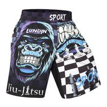 Pantalones cortos MMA para hombre, Shorts de boxeo con estampado de poliéster, Muay Thai, kickboxing, muay thai 2024 - compra barato