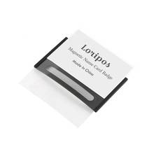 Soporte magnético reutilizable para tarjetas de identificación, Marco para tarjetas de trabajo, 85x54mm 2024 - compra barato