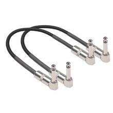 30cm Electric Guitar Right Angle Plug Effect Pedal Patch Cable Instrument Cord Connectors Cable 2024 - buy cheap