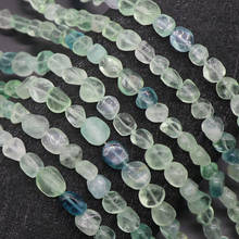 Reiki Healing Stone Quartz Beads Strand 8-10mm Irregular Mineral Natural Green Fluorite Beads DIY Making Accessories Stone Beads 2024 - buy cheap
