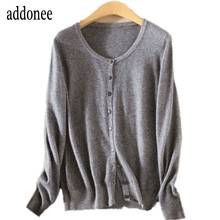 Free Shipping Spring Autumn Winter Women Female Cashmere Sweater Fashion O-neck Knitted Cardigan Loose Casual High Quality Soft 2024 - buy cheap