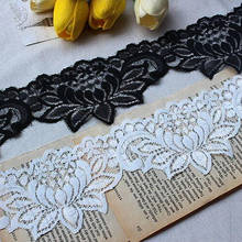 5m/ Lot High Quality Beautiful White Lace Ribbon Tape 75mm Lace Trim Diy Embroidered For Sewing Decoration African Lace Fabric 2024 - buy cheap