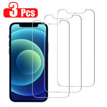 3Pcs Tempered Glass For iPhone 12 11 13 Pro XS Max XR 7 8 6s Plus Screen Protector For iPhone 12 13 Mini 11 Pro Max Glass 2024 - купить недорого