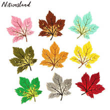 Mix 5pcs Colorful Maple Patches Iron on Patches for Jeans Clothes Embroidered Applique Stickers Decorative DIY Supplies 2024 - buy cheap