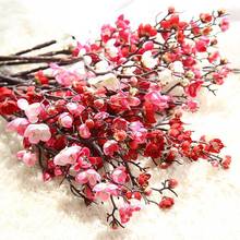 Flor de seda Artificial Mini flor de cerezo Sakura para decoración de mesa de fiesta de boda, accesorios florales, flores falsas al por mayor 2024 - compra barato