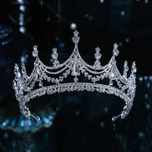HIMSTORY-tiara de corona nupcial con diamantes de imitación, diadema de cristal brillante, diademas de novia, accesorios para el cabello de boda y graduación 2024 - compra barato