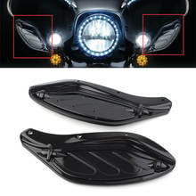 1 пара, дефлектор воздуха на лобовое стекло мотоцикла Harley Touring FLHR FLHT CVO 1996-2013 2024 - купить недорого