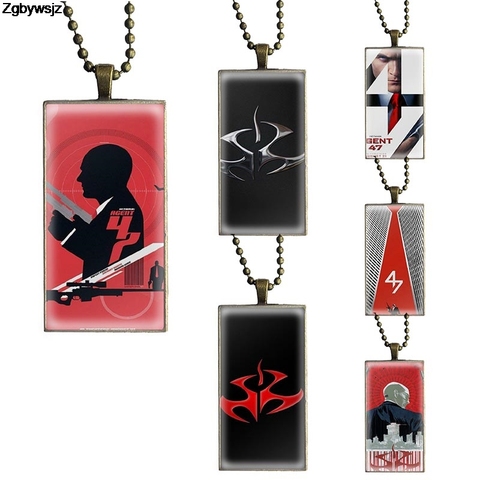 Buy Movie Agent 47 Hitman Logo Poster Design Fashion Vintage Glass Women Rectangle Necklace Pendants For Unisex In The Online Store Necklacezgby Store At A Price Of 1 Usd With Delivery Specifications