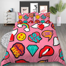 Thumbedding Makeup Bedding Set For Girls Luxury Pink Duvet Cover King Size Queen Twin Full Single Double Unique Design Bed Set 2024 - buy cheap