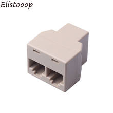 Hot sale RJ45 Female Splitter Connector Adapter 1 To 2 Way LAN Ethernet Network Cable 2024 - buy cheap