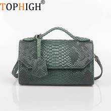 TOPHIGH Women Loved Ostrich/Crocodile Leather Clutch Bags Ins Hot Sales Handbag Snake Pouch Clutches Ladies Evening Party Bag 2022 - buy cheap