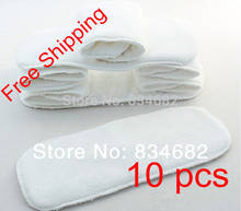 New 10 PCS Washable Microfiber Baby Cloth Diaper Nappy Liners Inserts 2 Layers  Soft Hot Nappy Liners 2024 - buy cheap
