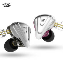 KZ-auriculares intrauditivos híbridos ZSX 5BA + 1DD, 6 unidades de controlador, Monitor HiFi, para correr, deportivos, IEM, con interfaz de 2 pines 2024 - compra barato