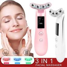 3 in 1 Facial Massager Skin LED Face Light Therapy Machine Tightening Active Beauty Device With Microcurrent Lift Technique 2024 - buy cheap