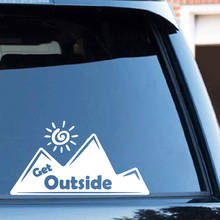 Автомобильный Стайлинг горы стикер для автомобиля рисунок Diy клейкая Наклейка на окно автомобиля водонепроницаемый авто стикер 2024 - купить недорого