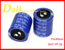 450v 330uf 390uf original novo capacitor eletrolítico capacitância radial 35x40mm (2 pces) 2024 - compre barato