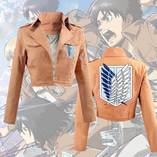 Casaco de fantasia para cosplay de anime, estiloso de attack on titan, shingki no akijin 2024 - compre barato