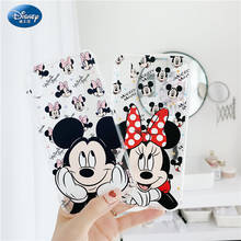 DISNEY 2021 Minnie Silicone Case for IPhone 11 Pro Xs Max iPhone SE 2020 7 8 Plus Official Liquid Silicon 360 Full Cover zz0609 2024 - buy cheap