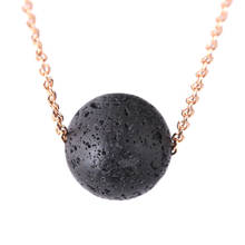 12 шт./лот ожерелье из натуральной лавы и вулканического камня винтажное ожерелье с треугольным камнем 2024 - купить недорого