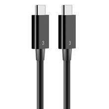 True Thunderbolt 3 cable 40gbps para thunerbolt 3 dock station Thunderbolt 3 macho a Thunderbolt macho cable 2024 - compra barato