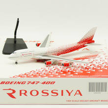 1/400 Scale Boeing B747-400 model Airplane Rossiya Russia Airlines Alloy Aircraft W base wheel Diecast Plane Toy collectibleGift 2024 - buy cheap