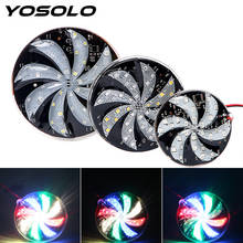 YOSOLO Motorcycle Car 12V Modified Windmill Lights Car Styling LED Strobe Light Colorful Lights Flash Lamp Atmosphere Lamp 2024 - buy cheap