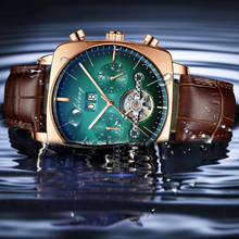 AILANG Waterproof Watch Men Automatic Mechanical Watches Square Tourbillon Wrist Watch Man Sports Fashion automatico masculino 2024 - buy cheap