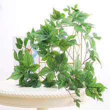 180cm Greenery Silk Artificial Hanging Ivy Maple Fall Leaves Rattan Garland Plants Vine For Home Garden Party Wedding Decoration 2024 - buy cheap