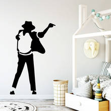 Pegatinas de pared de vinilo para decoración del hogar, de Michael Jackson, para habitaciones de niños 2024 - compra barato