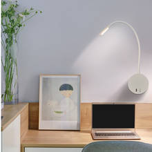 Hartisan-Lámpara LED de pared con manguera Flexible para escritorio, luces de noche para decoración de cama, habitación, estudio, 5V, 2A, USB 2024 - compra barato