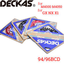 Deckas 94/96bcd redondo mtb bicicleta roda dentada 32t/34t/36t/38t montanha bicicleta roda dentada adequado para m4000 m4050 gx nx x1 manivela 2024 - compre barato