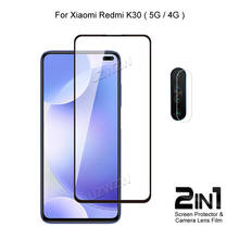 For Xiaomi Redmi K30 5G / 4G Camera Lens Protecting Film & Full Coverage Protective Tempered Glass Phone Screen Protector 2024 - buy cheap