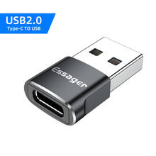 Essager кабель с разъемом USB Type-C OTG адаптер USB USB-C кабель-переходник «папа»-Micro USB Type-c Женский конвертер USBC OTG соединитель для Macbook Samsung S20 2024 - купить недорого