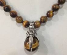 8MM GENUINE TIGER EYE ROUND BEADS NECKLACE & PENDANT 2024 - buy cheap