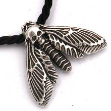 Wicca Moon Deaths Head Moth Necklace Insect Insect Jewelry 2024 - buy cheap