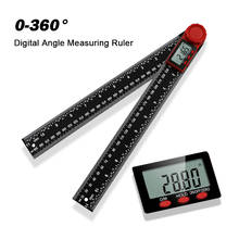 Transferidor digital goniômetro, régua quadrada de carpintaria, detector de ângulo, ferramenta de medição de nível, inclinômetro, 0 a 360 2024 - compre barato
