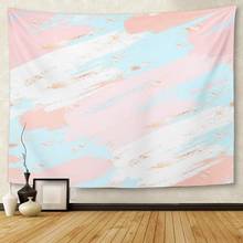 Tapeçaria abstrata cor rosa pastel, pincel de cosméticos para pendurar na parede, para sala de estar, quarto, dormitórios, 50x60 polegadas 2024 - compre barato