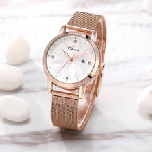 CHENXI-relojes de oro rosa de 32mm para mujer, diseño creativo, relojes femeninos de pulsera analógicos con movimiento de cuarzo 2024 - compra barato