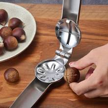 Multifunctional 2 in 1 Stainless Steel Chestnut Clip Walnut Pliers Metal NutCracker Sheller Nut Opener Kitchen Tools Cutter 2024 - buy cheap