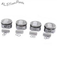 1.4T Engine Pistons & Rings Set Oversized 77MM For VW Eos Golf Jetta Passat Tiguan Audi A1 Skoda Fabia Seat Ibiza FR 03C198151F 2024 - buy cheap