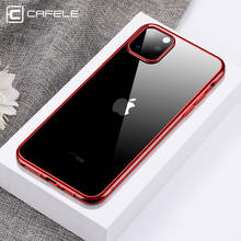 Cafele Luxury Plating Case For iPhone 11 Pro Max Soft TPU Transparent Phone Case For iPhone 11 pro max Ultra Thin Back Cover 2024 - buy cheap