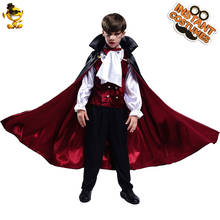 Nova fantasia de vampiro do menino de luxo cosplay crianças trajes de halloween rpg criança vampiro roupas trajes 2024 - compre barato