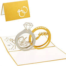 3D Pop Up Invitation Greeting Card Birthday Valentines' Day New Year Xmas Gift 2024 - buy cheap