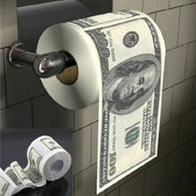 Rolo de papel higiênico donald trump $100, presente engraçado de mordaça para vaso sanitário 2024 - compre barato