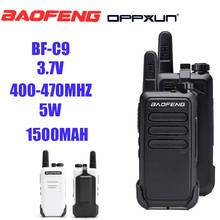 Baofeng-Mini walkie-talkie portátil de BF-C9, Radio de 2 vías, recargable por USB VOX, para caza, envío directo, 2 unidades 2024 - compra barato